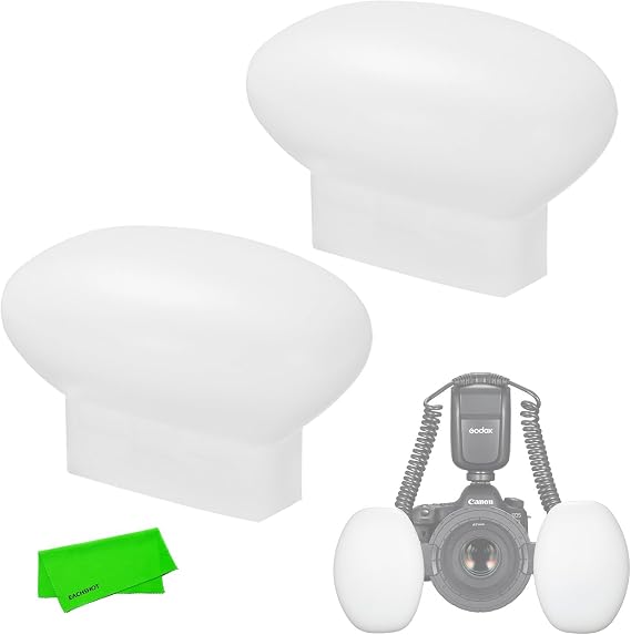Godox MF-DD Diffuser for Godox MF-T76 Macro Twin Lite Flash (2-Pack)