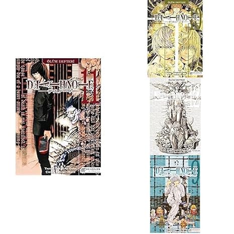 DEATH NOTE ÖLÜM DEFTERİ 9,DEATH NOTE ÖLÜM DEFTERİ 11,DEATH NOTE ÖLÜM DEFTERİ 12,DEATH NOTE ÖLÜM DEFTERİ 10-4 Kitap Set