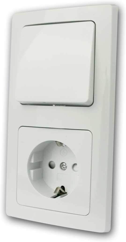 Delphi Socket Switch Set Electric Sets Socket Switch Network TV Antenna Flush-mounted Installation White