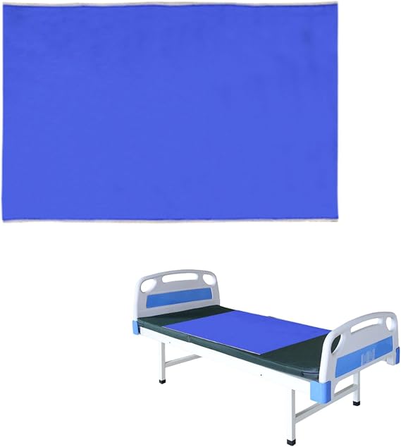 Slide Sheets for Moving Patients on Bed, Sliding Sheets for Bed Mobility, Patient Transfer Slide Sheet for Hospitals, Home Care, Cars, Wheelchairs, Elderly and Disabled, Blue, 75x115cm