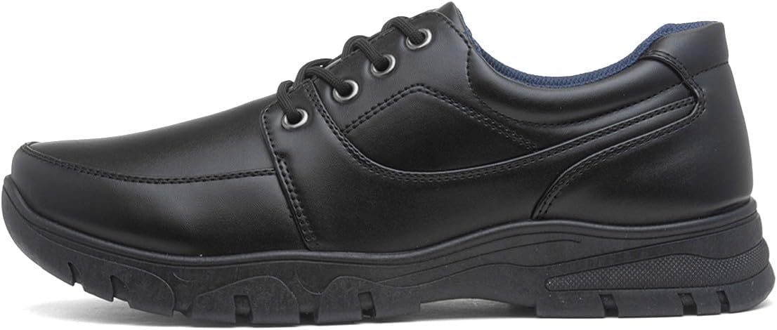 Mens Black Casual Lace Up Shoe