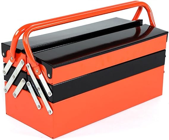 Tool Box, Tool Storage Box, 2/3 Tiers, Multi-functional, Foldable, Large Capacity, Includes Handle, Storage Case, Tool Box, 2/3 Tiers, Double Opening, Large Tool Case, Storage Box, Tool Box 16.5