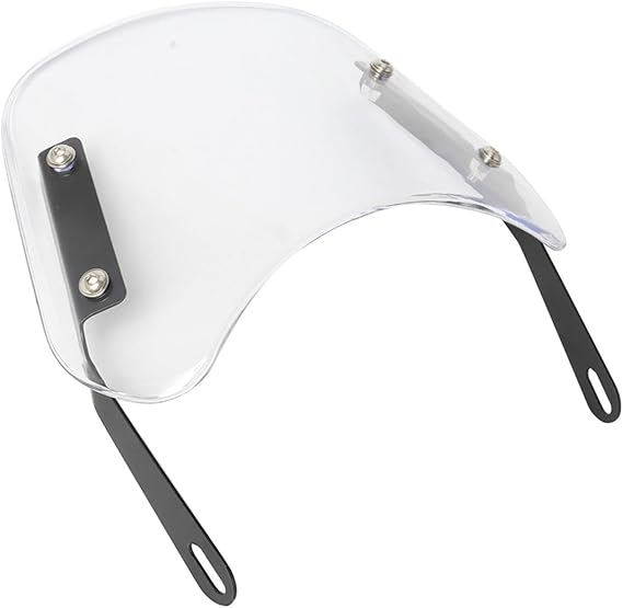 Universal Round Headlight 1pc Motorcycle Windshield Windscreen Motocycle Windshield Extension(Clear)