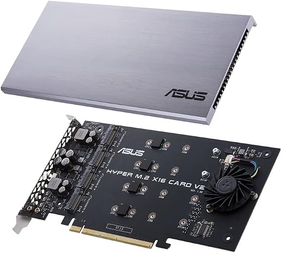 Asus Hyper M.2 x16 Card V2 Connect 4 x PCIe 3.0 M.2 SSDs through the PCIe x8 or x16 slot