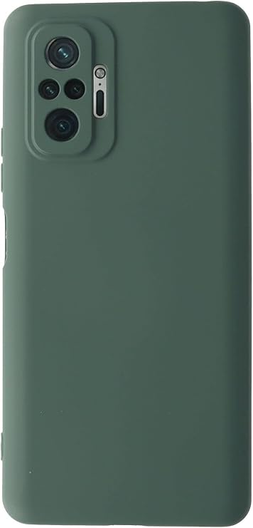 KZY İletişim Xiaomi Redmi Note 10 Pro ile Uyumlu Kapak İçi Kadife Kamera Korumalı Lansman Silikon Kılıf - Yeşil