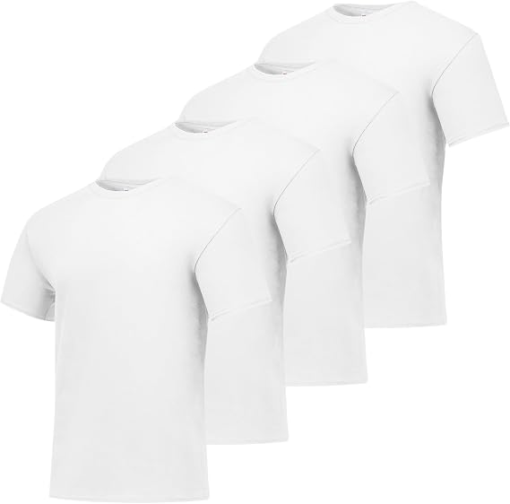 Hanes Men's Short Sleeve T-Shirt Pack, Big & Tall, Crewneck Cotton T-Shirts for Men, Value Packs