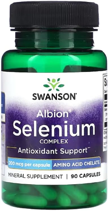 Swansons Swanson - Selenium Complex | Antioxidant Support for Cellular Health - 90 Capsules