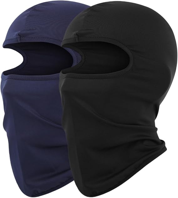 2 Pack Kids Lightweight Balaclava Childs Thin Helmet Liner Ski Face Mask for Skiing Cycling Fishing