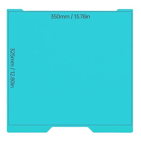 Compatible for Bambu Lab H2D CryoGrip Pro Dual Build Plate 350x325mm(350x325mm Frostbite)