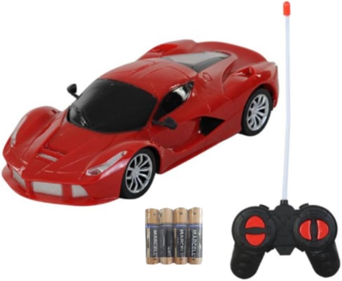 Uzaktan Kumandalı Araba Ferrari Full Fonksiyonlu Işıklı Pil, Kırmızı
