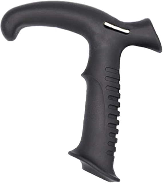 Cane Handle Grip Replacement – Ergonomic Rubber Palm Support Non Slip Texture, Universal Unipod Attachment Shock Absorbing Comfort Hold, Mobility Aid Enhancement | Senior Balance Assistance Trail Walk