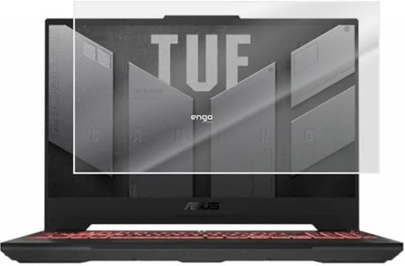 Engo ASUS Tuf Gaming F15 15.6 İnç İle Uyumlu Mat Ekran Koruyucu Notebook, Yansıma Ve Parlama Önleyici Parmak İzi Bırakmayan Laptop Koruma, 9H Temperli Kırılmaz Esnek Nano Cam 16:9