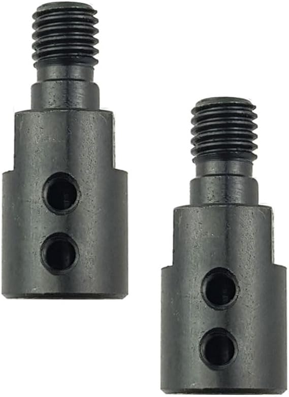 Angle Grinder Adapter Converter, 2 Pcs M10 Male Thread Adapter Conversion Tool Grinding Machine Converter Connecting Rod for Angle Grinder Polisher Drill Bits, Cutting Disc – 6mm