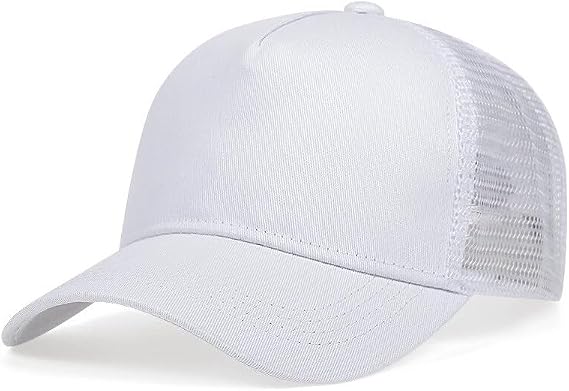 Boolavard Premium 5-Panel Mesh Back Trucker Hat, Classic High Profile Foam Front Snapback Cap, Breathable Outdoor Adventure Sun Hat for Men and Women