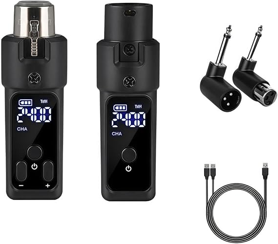 2.4GHz Microphone Wireless System XLR Transmitter Receiver For Dynamic Condenser(1 for Dynamic)