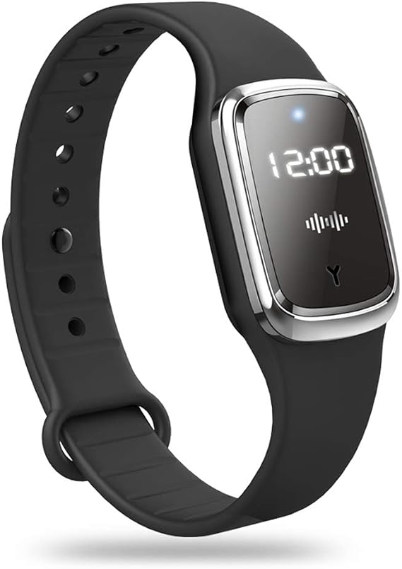 Ultrasonic Mosquito Repellent Bracelets Anti Mosquito Repeller Wristband Watch Bands USB Charge Waterproof Portable for Children Adults (Black)