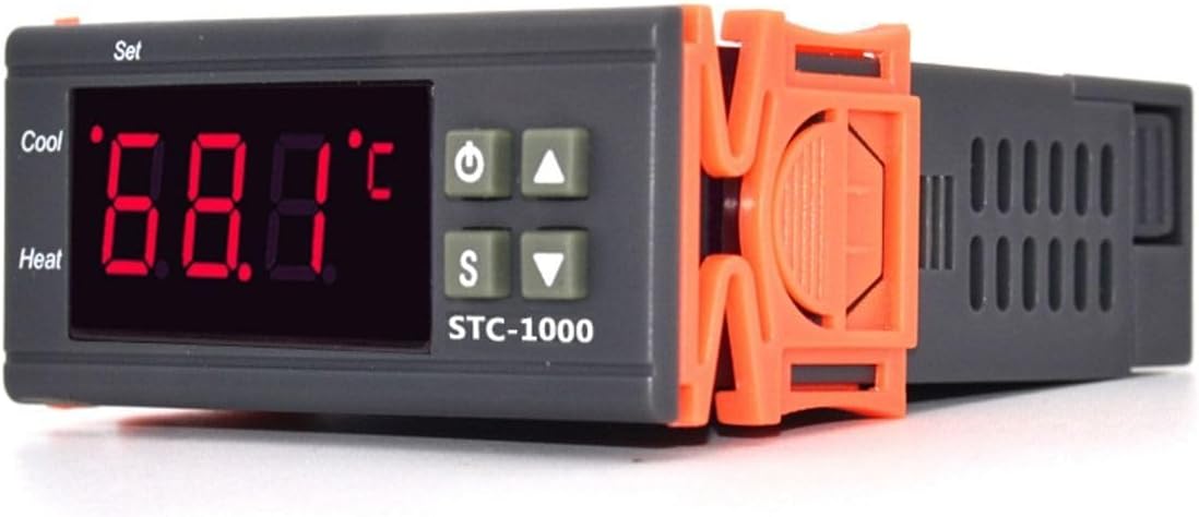 STC-1000 12V Dijital Termostat, 10A, Kuluçka Makinalarına Uygun, Isıtma Soğutma Kontrolü
