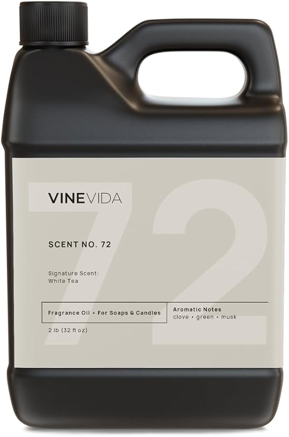 Vinevida 32オンス キャンドル作り用ホワイトティーフレグランスオイル - 米国製キャンドル作りのキャンドル香り - 天然キャンドルフレグランスオイル - 石鹸作りの香り