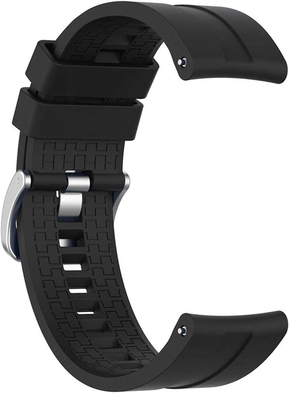 Microsonic Huawei Watch 5 46mm için Kordon, Silicone RapidBands Siyah [Watch 5 46mm ile Uyumlu Kordon - Siyah]
