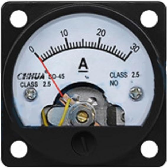 Analog DC Ammeter Pointer Type DC Ammeter High Sensitivity Analog Ammeter Pointer Panel Ammeter (DC 30A)