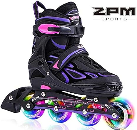 2pm Sports Kids Boys Girls Adjustable Light Up Inline Skates Skates