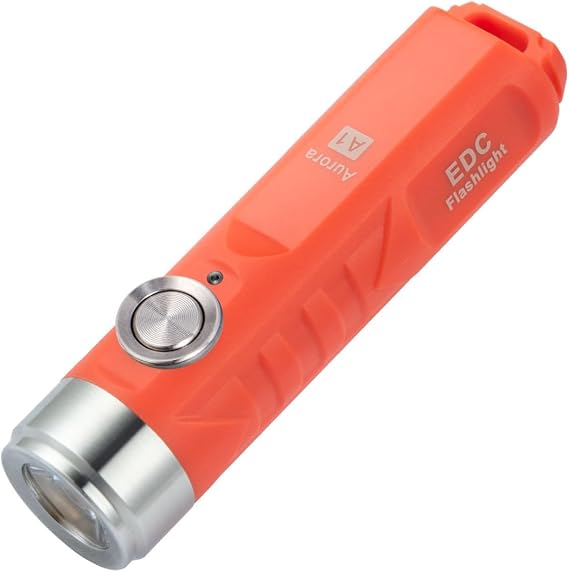 RovyVon A1 G4 Mini Keyring Torch Bright 650 Lumens with Pocket Clip [Energy Class G]