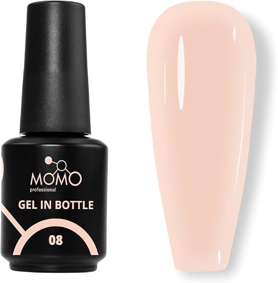 Gel In Bottle No.08, Akıllı Fırçalı Protez Tırnak Jeli, Ten Rengi, 18 ml