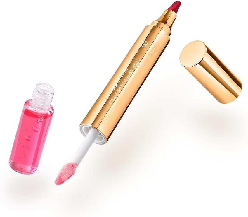 Kiko Dudak Parlatıcısı - Juicy Fizz Color Shot Lip Gloss & Stain - 03 Cheers For Pink