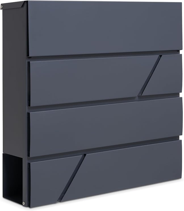 Assorted Collections Wall Mounted Post Box with Newspaper Holder