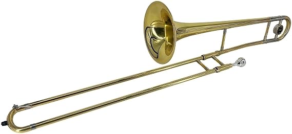 Bb Tone B Flat Instrument Silver Alto Trombone Brass With Cupronickel(Gold)