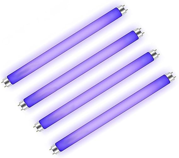 4Pack T8 F10W Fly Killer Replacement Bulbs 13in UV Light Bulb Tube for 20W Electric Fly Insect Killer/Bug Zapper/Mosquito Killers