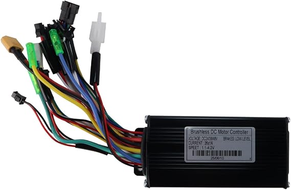 Intelligent Sine Wave 3-mode Controller Automatic Matching 24V 36V 48V Motor Brushless Controller Suitable for 500W Motor.