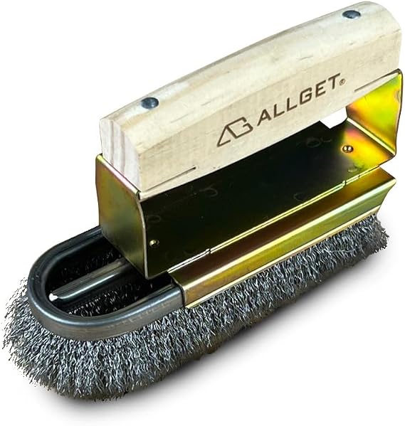 Iron-Shaped Stainless Steel Wire Brush,Powerful Cleaning Brush for Stainless Steel Surface ,Removing Rust,Welding slag, Oil Stains, Scale, Tiles (Stainless Steel bristles)