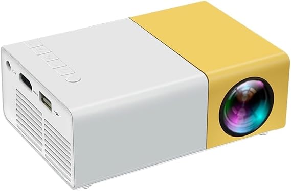 YG300 Plus Mini Projeksiyon Cihazı, 1280x720P Çözünürlük, 80 Ansı Lümen