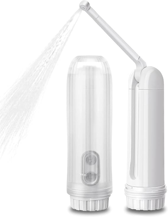 Portable Bidet Handheld Travel Bidet Mobile Electric Bidet Sprayer，Toilet Paper Substitutes,for Personal Hygiene Cleaning/Soothing Postpartum Care/perineal & Hemmoroid Nursing，White
