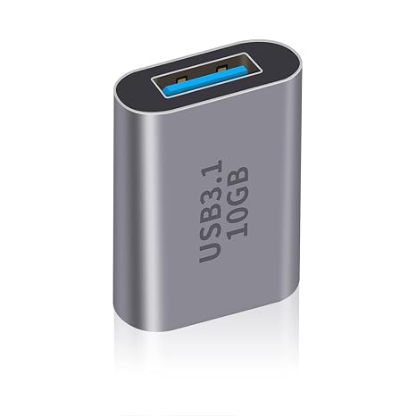 Duttek 10Gbps USB C Female to USB Female Adapter 3.1 Gen2 USB 3.1 A to USB Type C OTG Adapter for USB 3.0 Supports Video and Audio for MacBook iPhone Hubs (Pack of 1)
