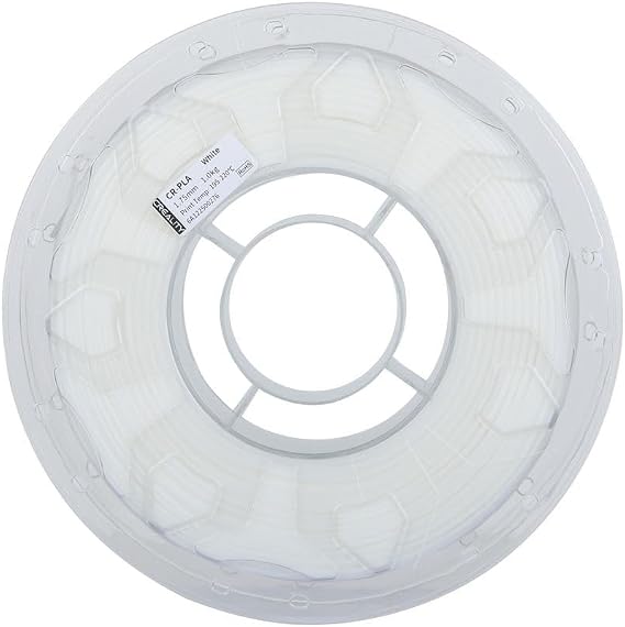 Creality 3D Baskı Filament CR-PLA Filament Beyaz, 1,75 mm, 1,0 kg (2,2 lbs) Makara, Gelişmiş Dayanıklılık Çözgü Yok, Boyutsal Doğruluk ± 0,03 mm Baskı Filamenti, FDM 3D Yazıcılar için Uygun