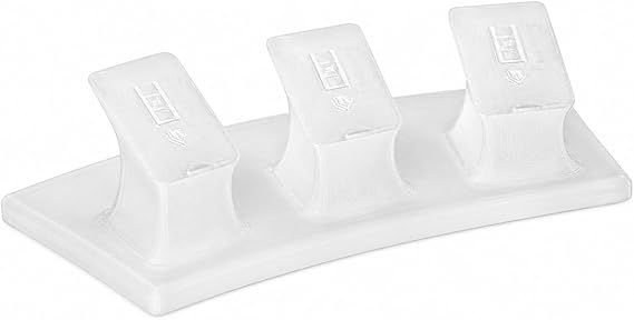 Remote Stand Pedestal for Lutron Pico Remote, Elegant Slide & Click Desk Display Holder, Non-Slip Scratch Resistant Base, Lutron Caseta Remote Stand (Crescent Pedestal, White)