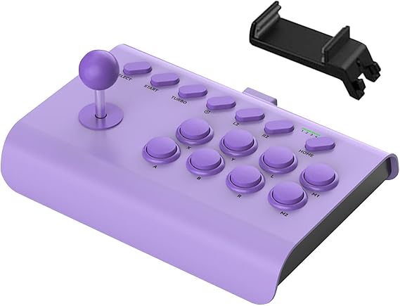 Retro Arcade Fighting Stick - Durable Arcade Game Fighting Joystick with Turbo/Macro Function, Universal Nostalgic Arcade Joystick for PC and Retro Game Console