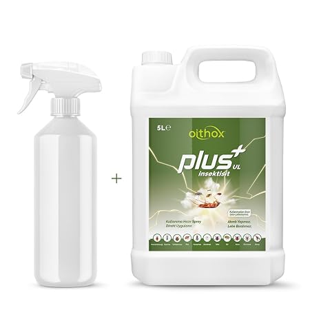 Oithox Plus UL Böcek, Hamam Böceği, Tahta Kurusu, Bit, Pire, Uyuz, Karasinek, Haşere İlacı 5 lt