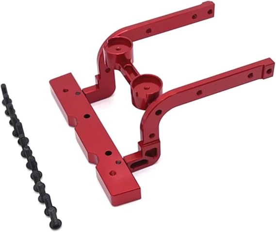 RC Car Parts Compatible With MJX For Hyper Go H12Y + 1/12 RC Crawler Car Upgrade Parts Replacement Accessories Metal Front Bumper(Red)
