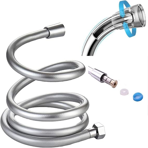 NEROLIA - A Quality Durable Stainless Shower Spiral/Extra Long PVC Bathroom Hose (PVC 150)