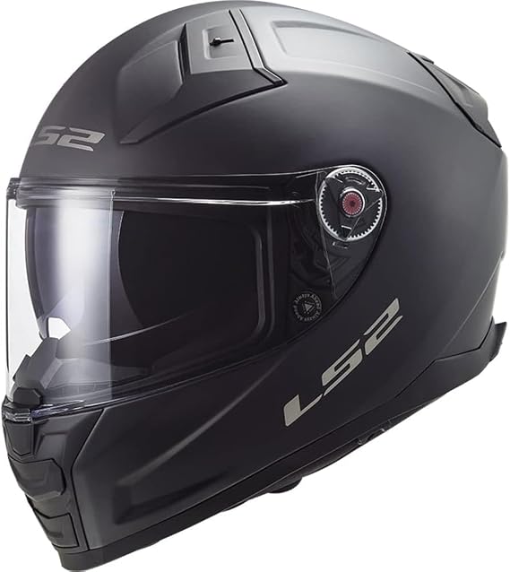 LS2 Integralhelm FF811 VECTOR II 2 Fiberglas mit Sonnenblende und Max Vision Pinlock ECE 22.06 Farbe SOLID schwarz matt