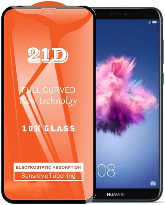 Bzontech Huawei P Smart (2018) ile Uyumlu Ekran Koruyucu 21D Tam Kaplayan