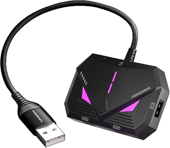AIMZENIX Keyboard & Mouse Converter for Switch 2 Switch PS4 Xbox Blader Pro