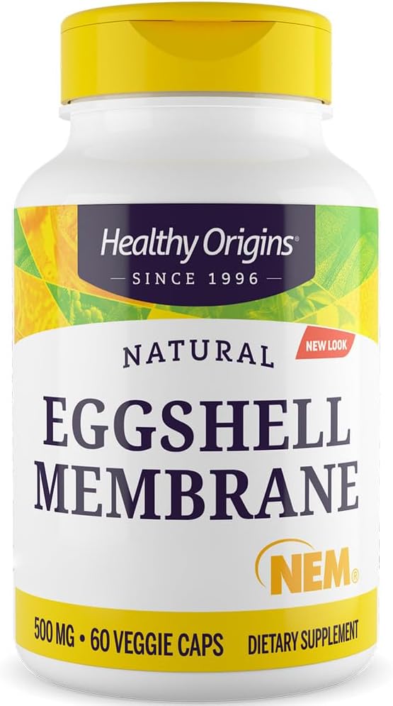 Healthy Origins, Natural Eggshell Membrane, 500mg, 60 Capsules, Gluten Free, Soy Free, Non-GMO