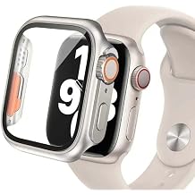 Sneezy Apple Watch 44mm İle Uyumlu Ultra 49mm Görünüme Dönüştürücü Kasa Ve Ekran Koruyucu Gümüş