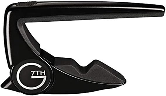 G7th Performance 2 Black Classical Guitar Capo - Groundbreaking Tension Control - The Award-winning Capo for Classical Guitars, UK Designed