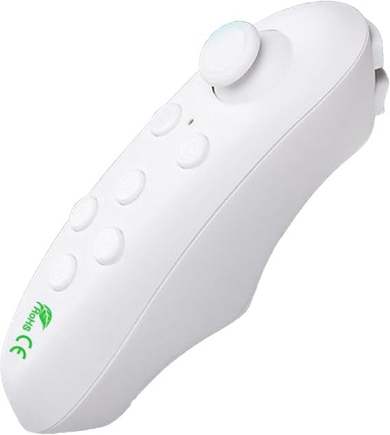 Wireless Game Controller, Bluetooth 5.0 Low Latency Controller for PC Android Phone Tablet Laptop Projector Headset, Ergonomic Non-Slip Grip, Durable ABS Build for Gaming & Media Streaming (White)