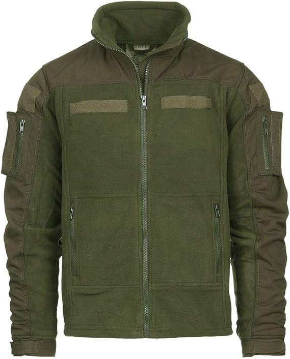 Tactical Commando Fleece Jacket Olive Hunter Clothing Ranger Service 13414